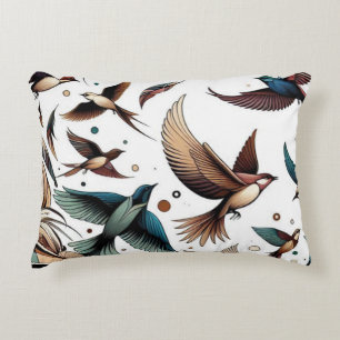 Flying beauty  decorative cushion