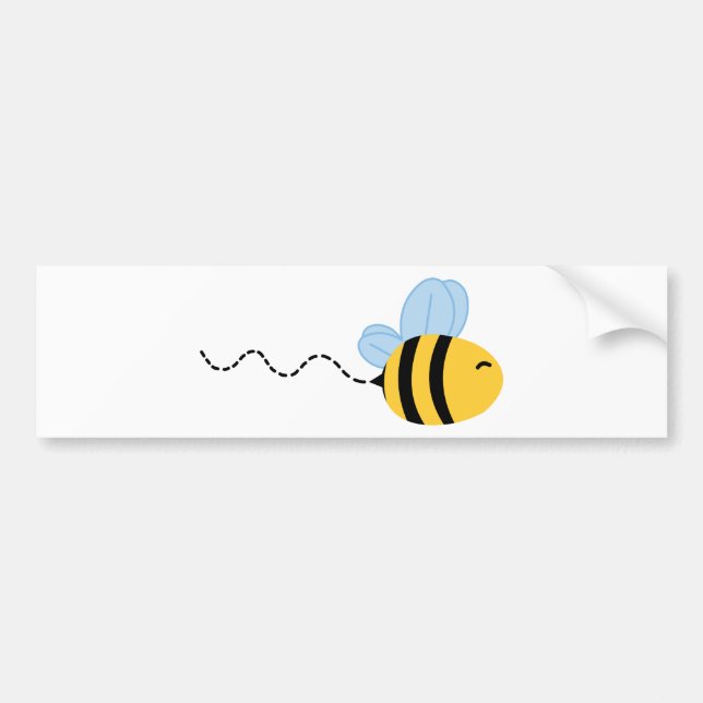 Flying Bee Bumper Sticker (Front)