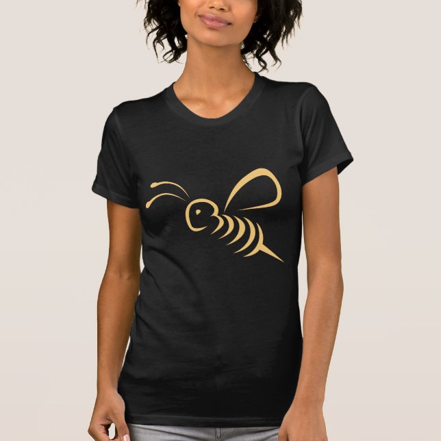 Flying Bee Insect Logo T-Shirt (Front)