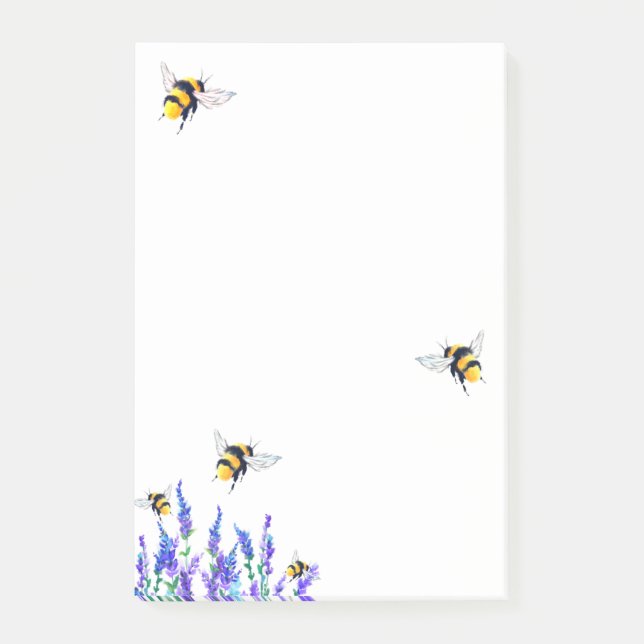 Flying Bees Post-it® Notes (Front)