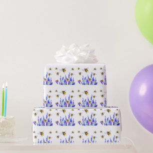Flying Bees Wrapping Paper