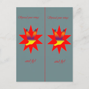 Flying Bird bookmark Postcard