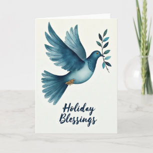 Flying Bird Christmas Card