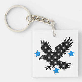 flying bird key ring