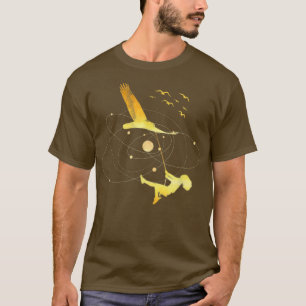 Flying Bird with Girl on the Swing Fantasy Dreams T-Shirt