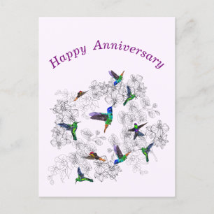 Flying Birds Anniversary Card