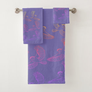Flying Birds Bath Towel Set