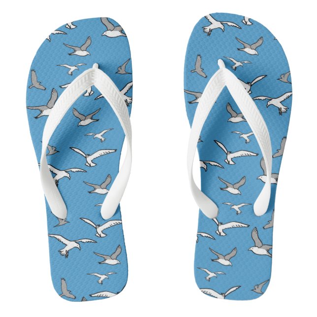 Flying birds design jandals (Footbed)