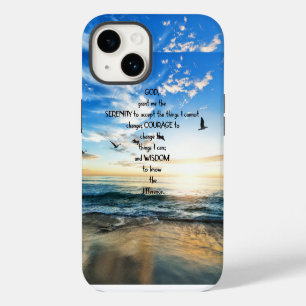 Flying Birds In Heaven Serenity Prayer iPhone 14 Case