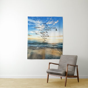 Flying Birds In Heaven Serenity Prayer  Tapestry