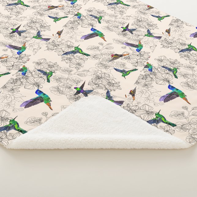 Flying Birds Sherpa Blanket (3/4)
