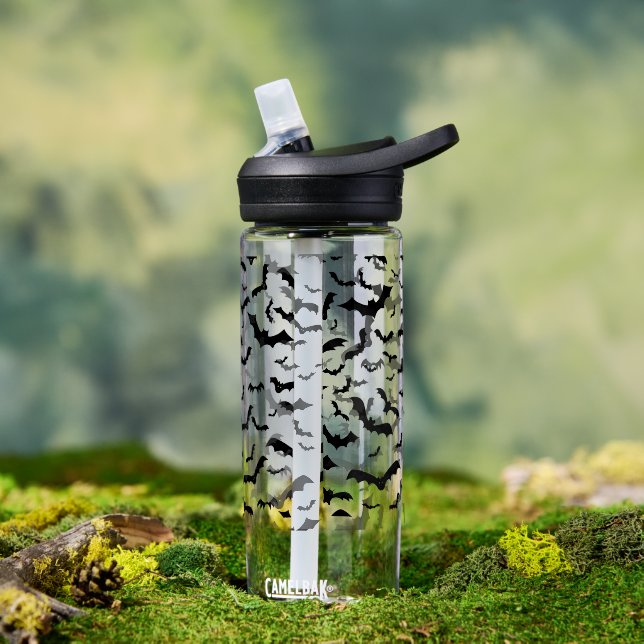 Flying Black Bats Water Bottle (Outdoor)