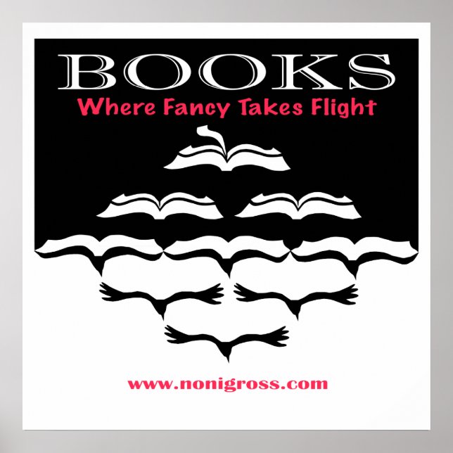 Flying Books Poster (Front)