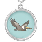 Flying Brown Pelican