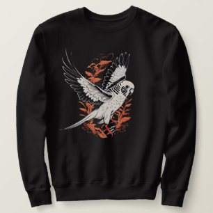 Flying Budgie Parakeet Sweatshirt