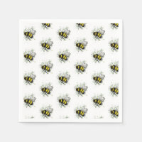 Flying Bumble BEE, Freehand Digital Drawing Insect