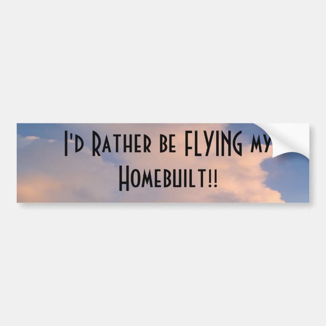 Flying Bumper Sticker (Front)