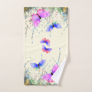 Flying Butterflies Bath Towel Set