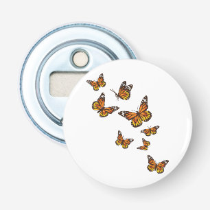 Flying Butterflies - Butterfly Lover Gardener Ento Bottle Opener