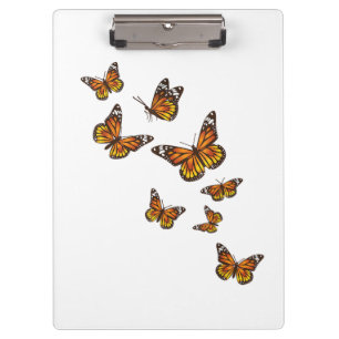 Flying Butterflies - Butterfly Lover Gardener Ento Clipboard