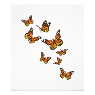 Flying Butterflies - Butterfly Lover Gardener Ento Photo Print