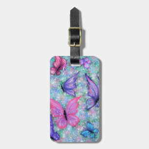 Flying Butterflies Luggage Tag