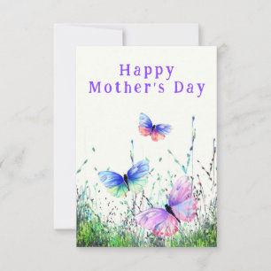 Flying Butterflies Mother's Day Card