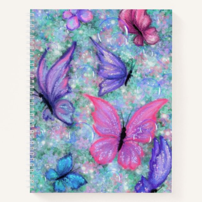 Flying Butterflies Notebook (Front)