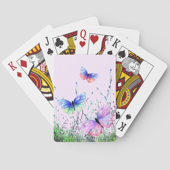 Flying Butterflies Playing Cards (Back)