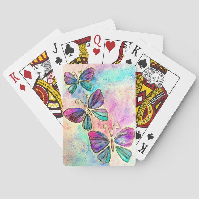 Flying Butterflies Playing Cards (Back)