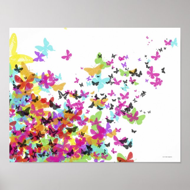 Flying Butterflies Poster (Front)