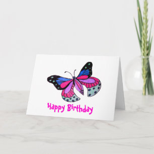 Flying Butterfly Card
