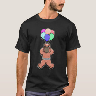 Flying Capybara Whisperer Animal Cavy Rodent Ballo T-Shirt