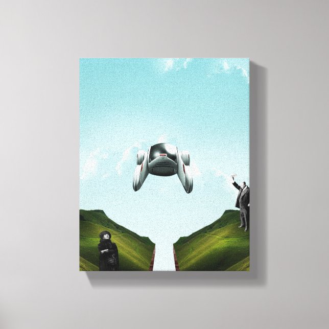 flying car canvas print (Front)