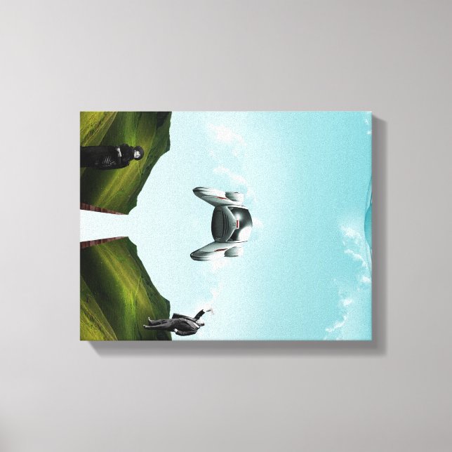 flying car canvas print (Front)