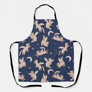 Flying Cat Galaxy Apron