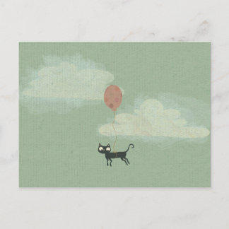 Flying Cat Postcard