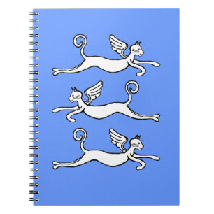 flying  cats spiral notebook