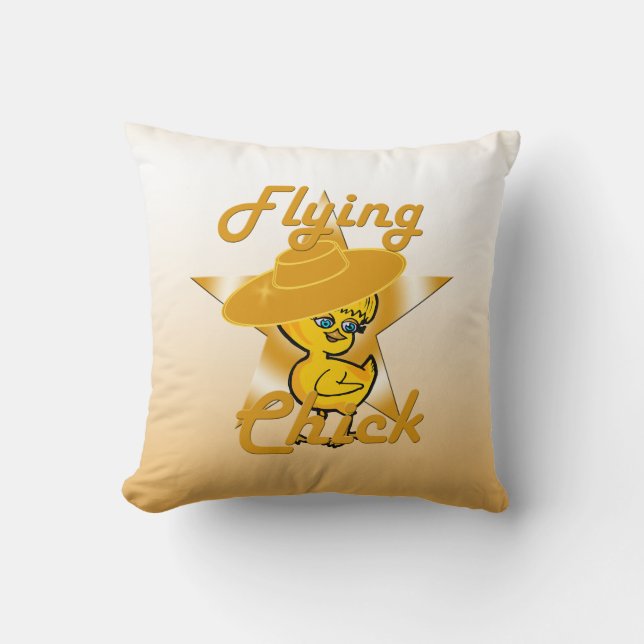 Flying Chick #10 Cushion (Front)