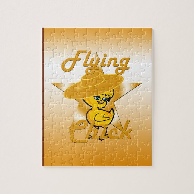 Flying Chick #10 Jigsaw Puzzle (Vertical)