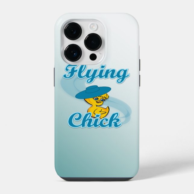 Flying Chick #3 iPhone Case (Back)