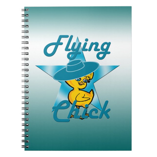 Flying Chick #7 Spiral Notebook (Front)