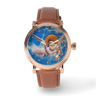 FLYING CHRISTMAS ANGEL IN BLUE SKY WATCH