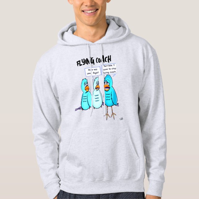 Flying Coach Black Men's Hoodie (Front)