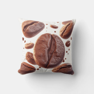 Flying Coffee Beans Cushion