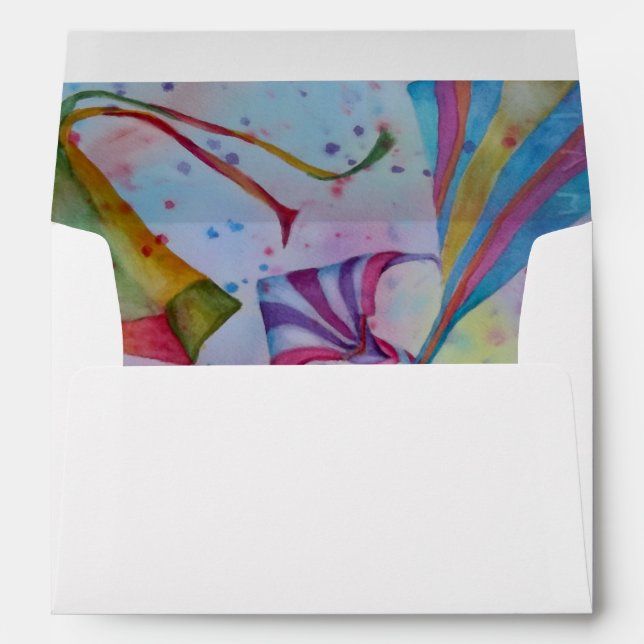 FLYING COLORFUL KITES ENVELOPE (Back (Bottom))