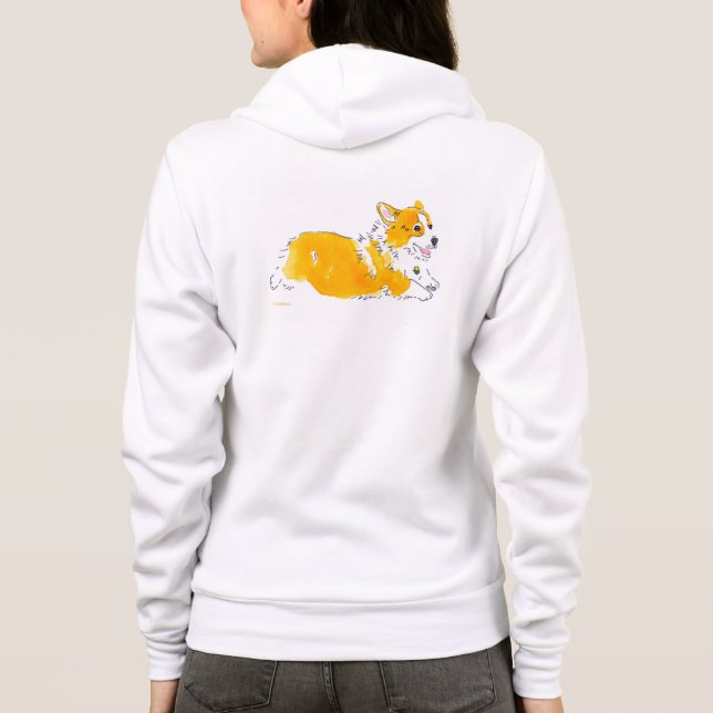 Flying Corgi Hoodie (Back)