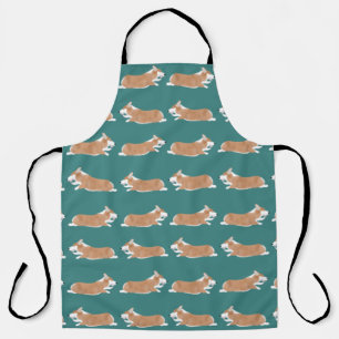 Flying Corgis Allover Apron
