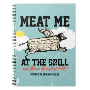 Flying cow grilling cookbook recipe notebook