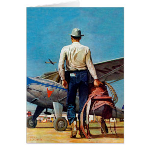 Flying Cowboy by Mead Schaeffer